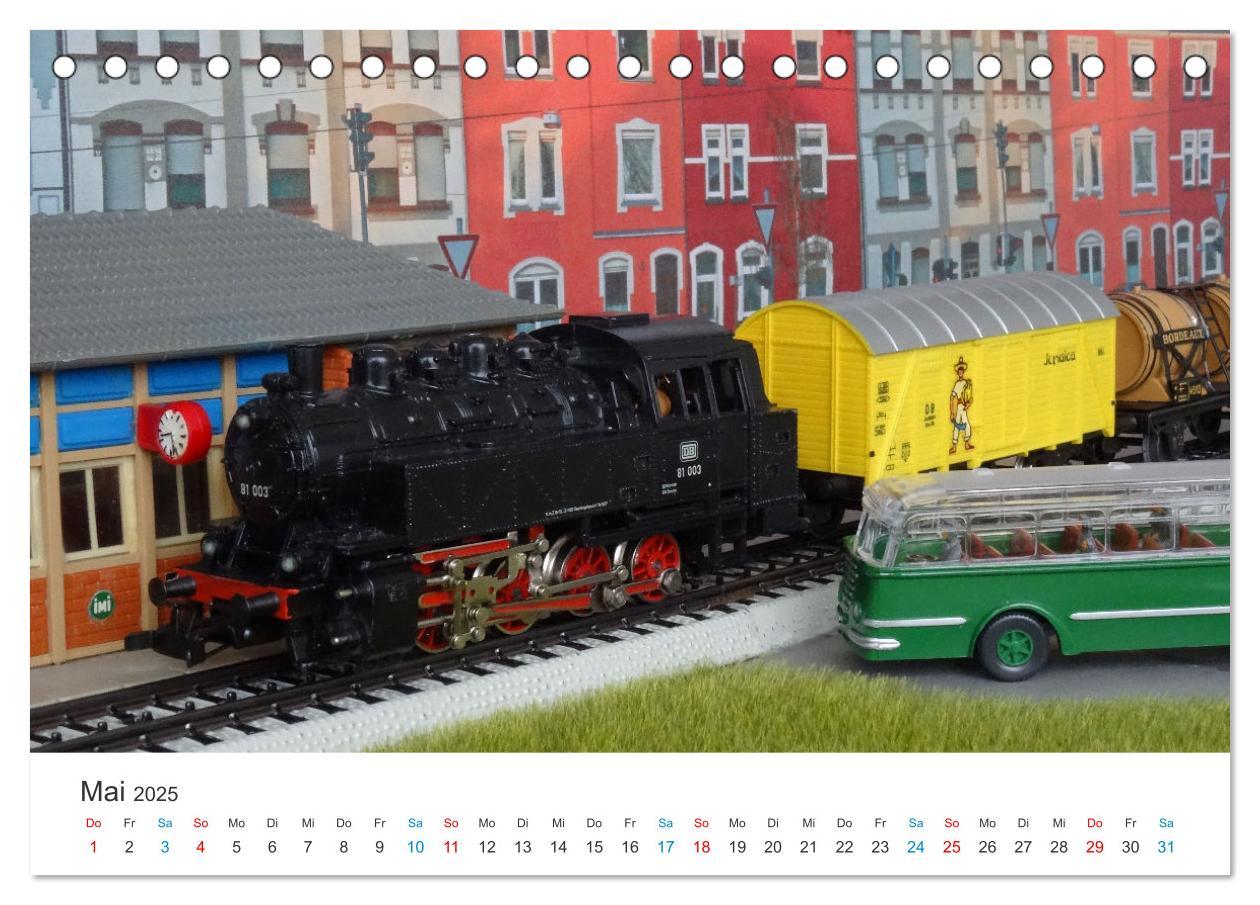 Bild: 9783383761454 | Bahn-Nostalgie im Modell (Tischkalender 2025 DIN A5 quer), CALVENDO...