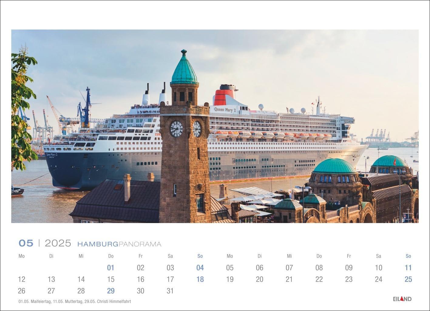 Bild: 9783964023391 | Hamburg Panorama Postkartenkalender 2025 | Eiland | Kalender | 13 S.