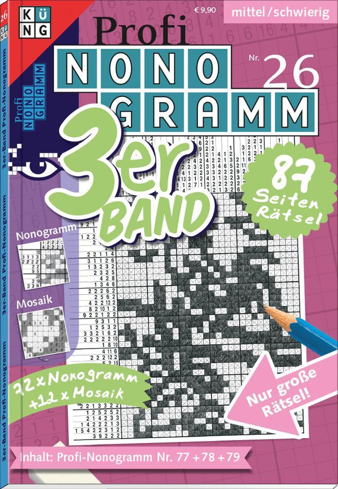 Cover: 9783905573664 | Profi-Nonogramm 3er-Band Nr. 26 | Rätsel fürs Auge | Conceptis Puzzles