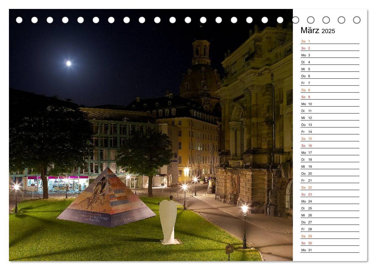 Bild: 9783435511303 | Eine Nacht in Dresden (Tischkalender 2025 DIN A5 quer), CALVENDO...