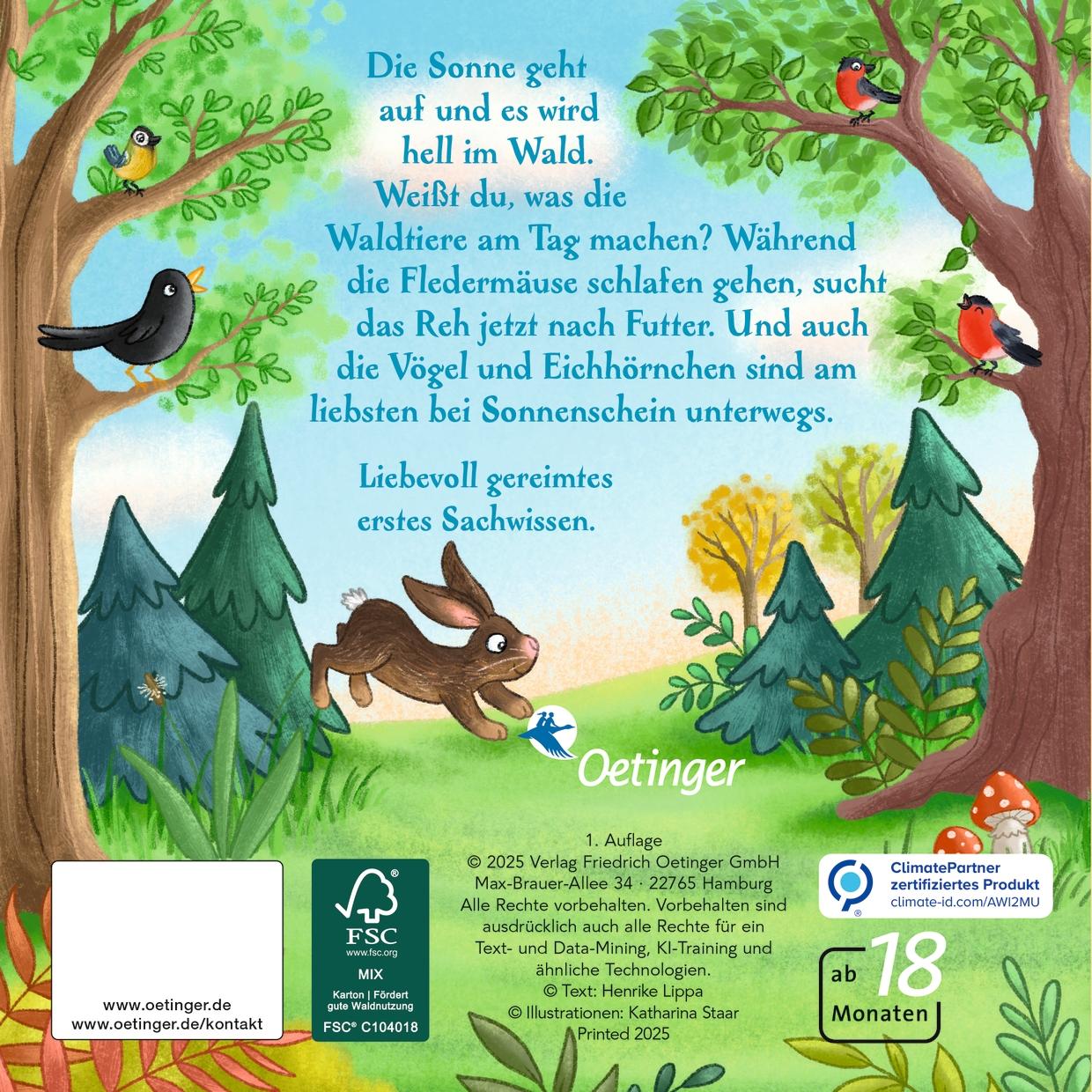 Rückseite: 9783751205498 | Es wird Tag hier im Wald | Henrike Lippa | Buch | 16 S. | Deutsch