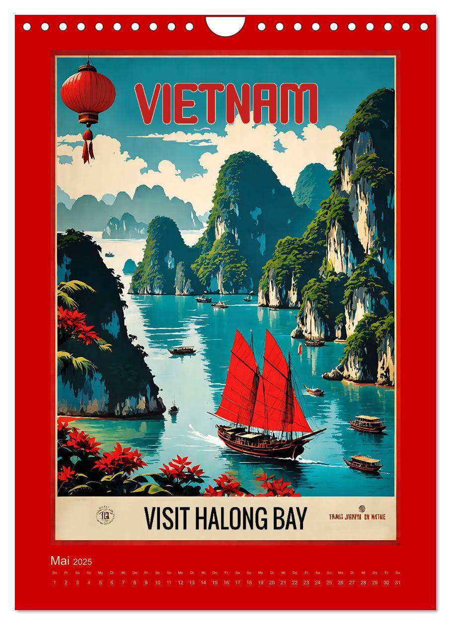 Bild: 9783383770630 | World Travel Poster - nostalgische Reise um die Welt (Wandkalender...