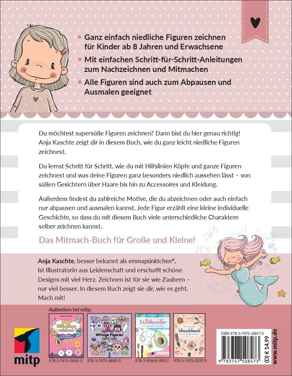 Rückseite: 9783747508473 | Supersüße Figuren zeichnen | Anja Kaschte | Taschenbuch | mitp Kreativ