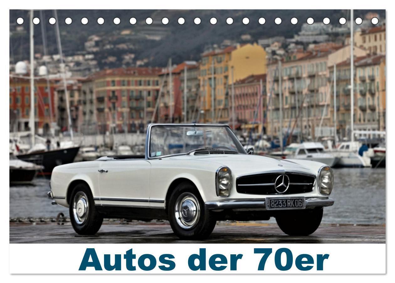 Cover: 9783383854651 | Autos der 70er (Tischkalender 2025 DIN A5 quer), CALVENDO...