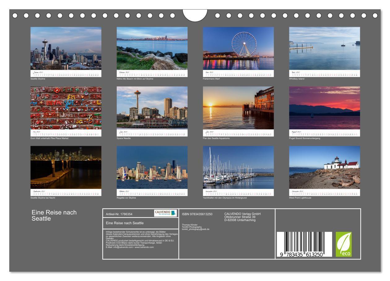 Bild: 9783435613250 | Eine Reise nach Seattle (Wandkalender 2025 DIN A4 quer), CALVENDO...