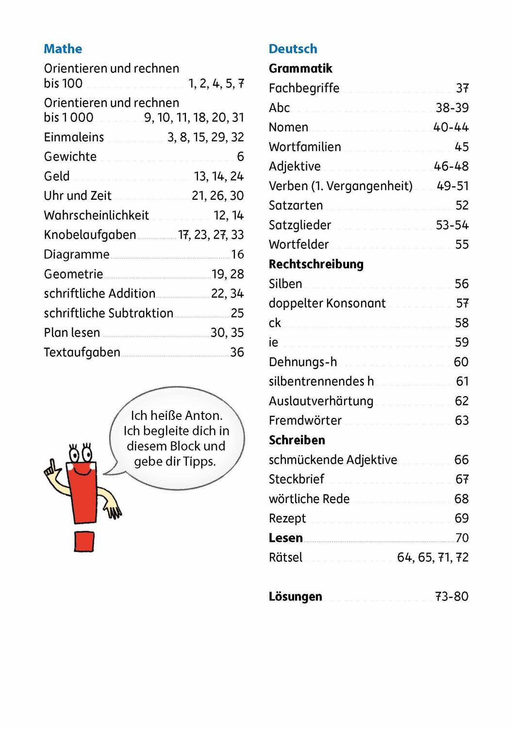 Bild: 9783881006637 | Quer durch die 3. Klasse, Mathe und Deutsch - Übungsblock | Harder