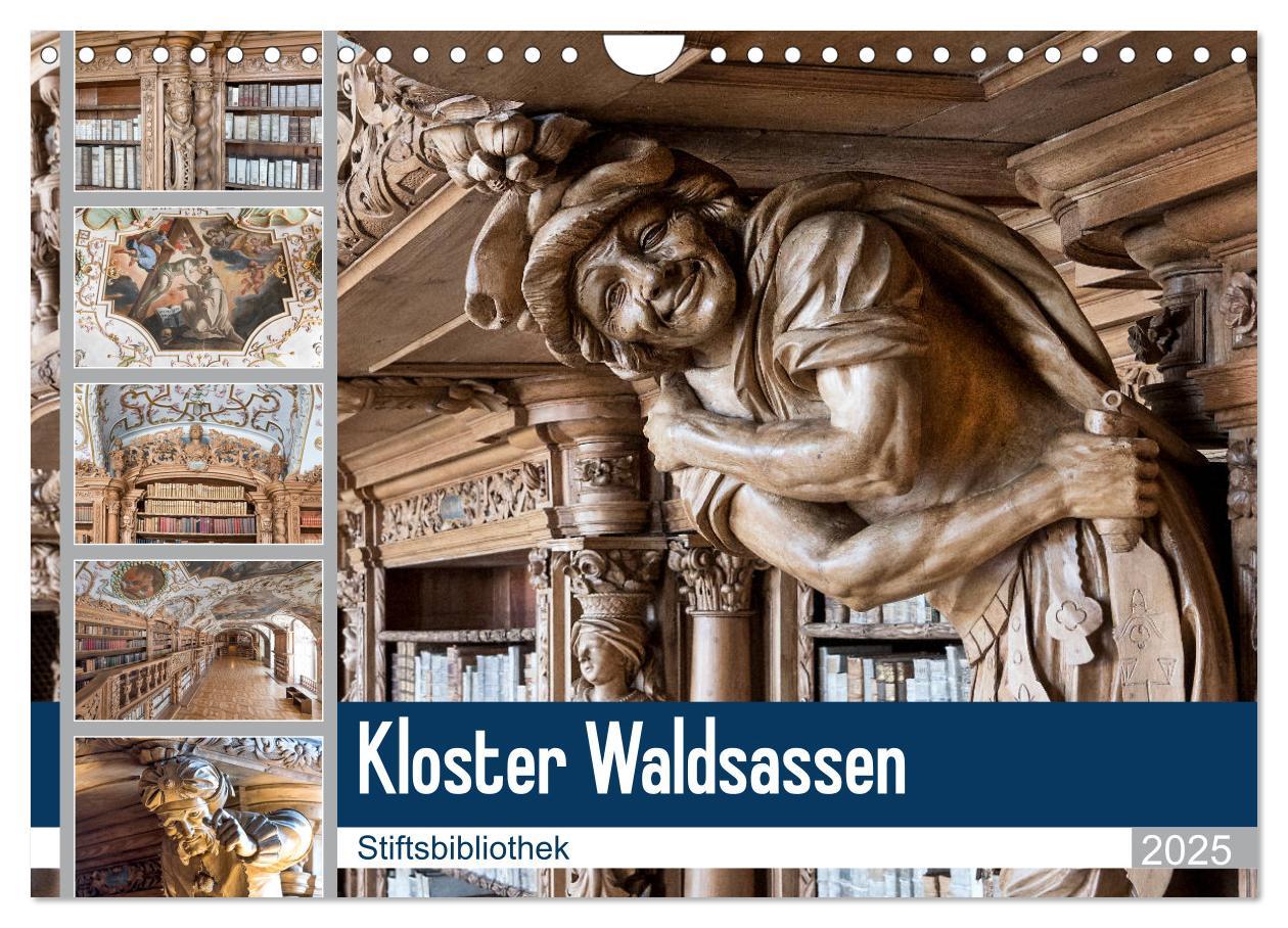 Cover: 9783435176618 | Kloster Waldsassen Stiftsbibliothek (Wandkalender 2025 DIN A4...