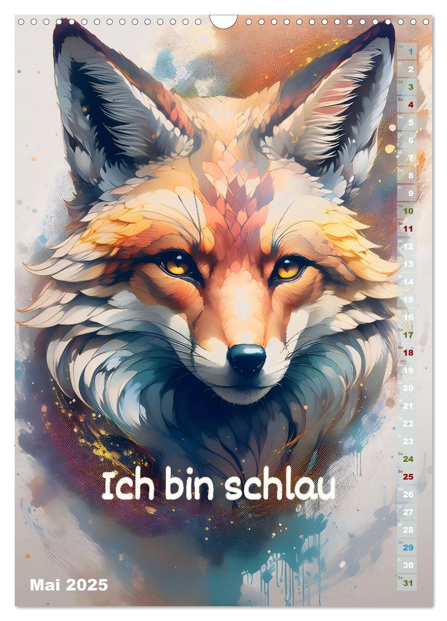 Bild: 9783457164464 | Ich bin stark - Ein tierischer Affirmationskalender (Wandkalender...