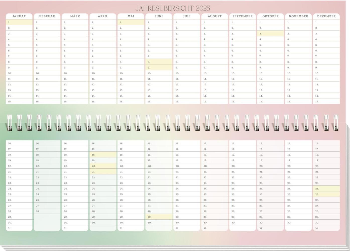 Bild: 4036442012451 | Tischkalender 2025 quer: Ablenkung OFF - Fokus ON | Groh Verlag | 2025