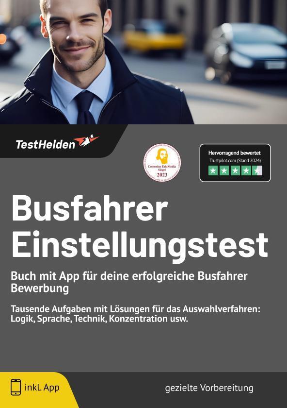 Cover: 9783988175489 | Busfahrer Einstellungstest - Buch mit App für deine erfolgreiche...