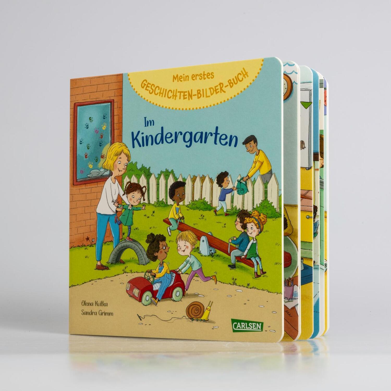 Bild: 9783551171870 | Mein erstes Geschichten-Bilder-Buch: Im Kindergarten | Sandra Grimm