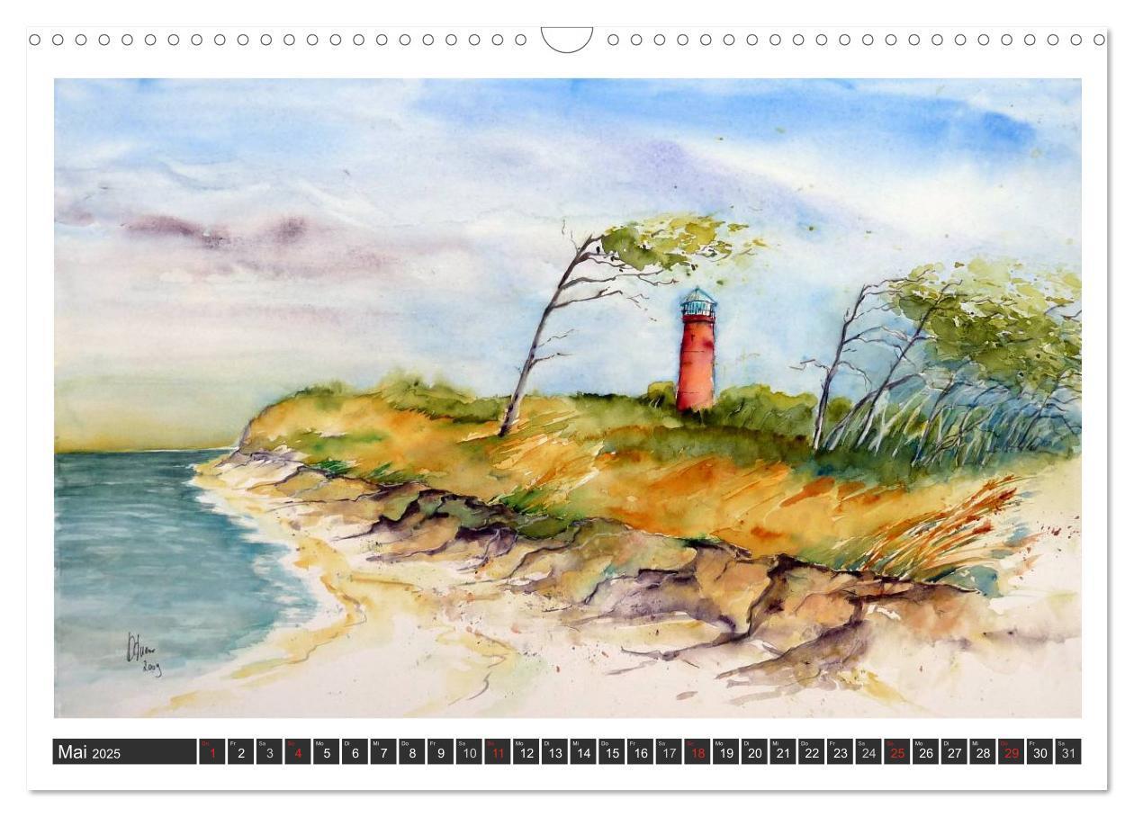 Bild: 9783435814084 | Aquarelle - Fischland-Darß (Wandkalender 2025 DIN A3 quer),...