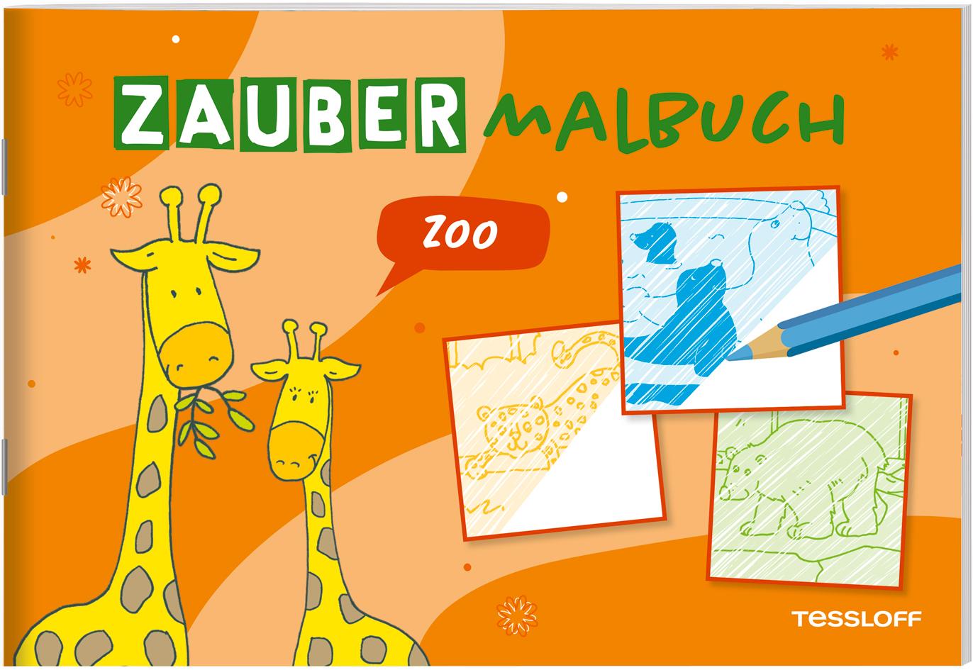 Cover: 9783788646721 | Zaubermalbuch. Zoo | Mit magischen Zauberseiten | Sandra Schmidt