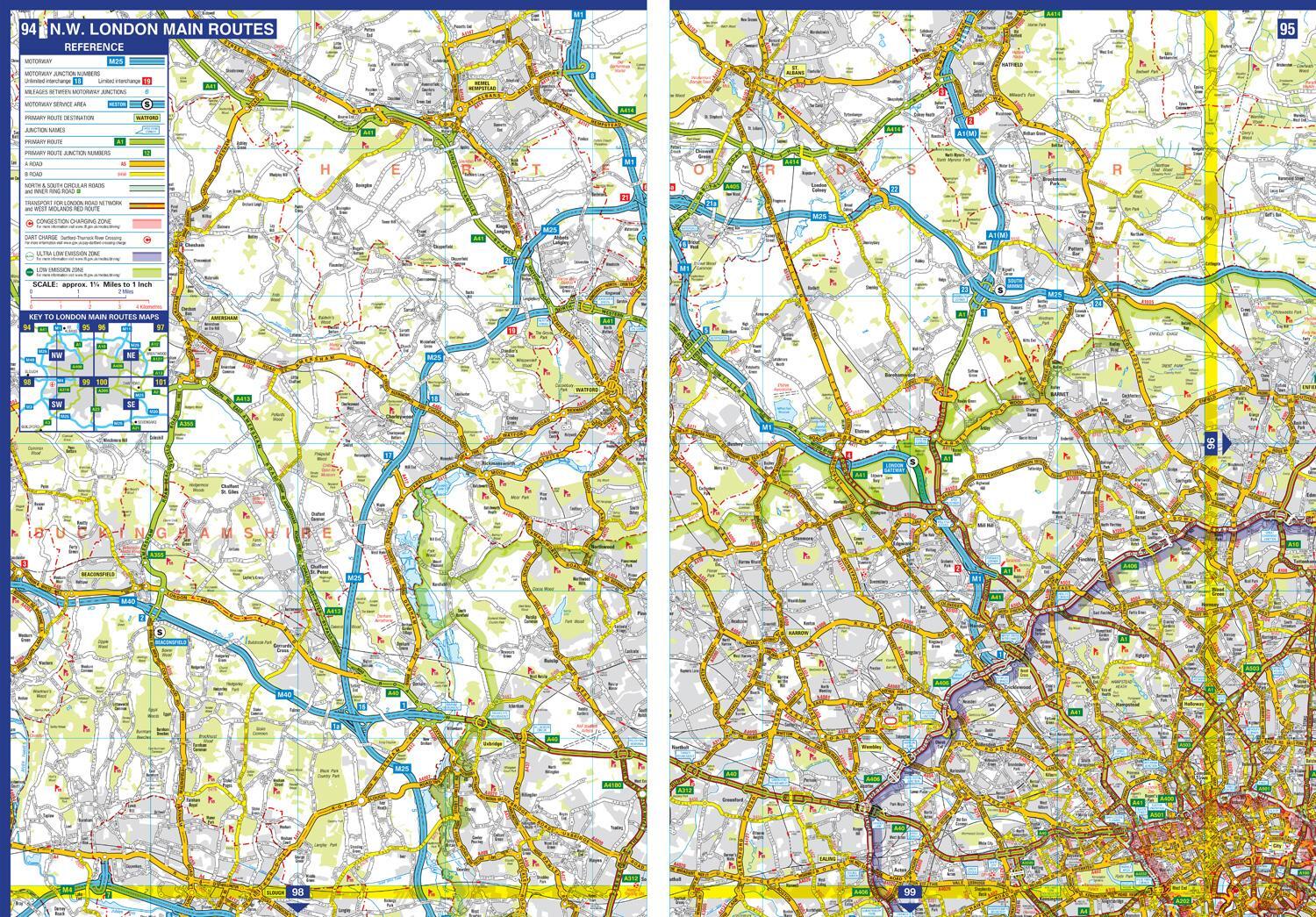 Bild: 9780008597627 | Great Britain &amp; Northern Ireland A-Z Road Atlas 2024 (A3 Paperback)