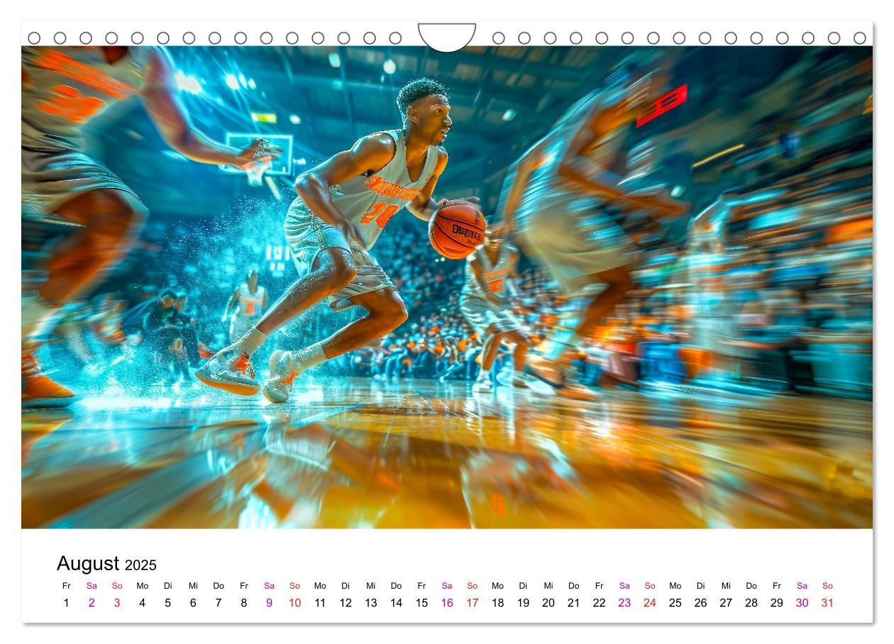 Bild: 9783457146682 | Basketball Erlebnisse (Wandkalender 2025 DIN A4 quer), CALVENDO...