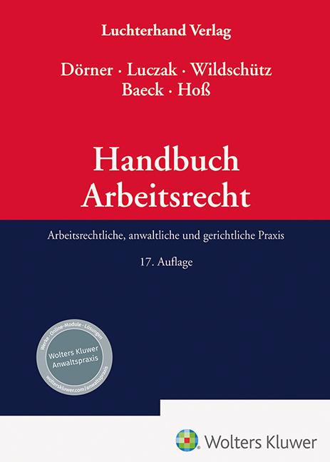 Cover: 9783472097907 | Handbuch des Arbeitsrechts | Klemens Maria Dörner (u. a.) | Buch