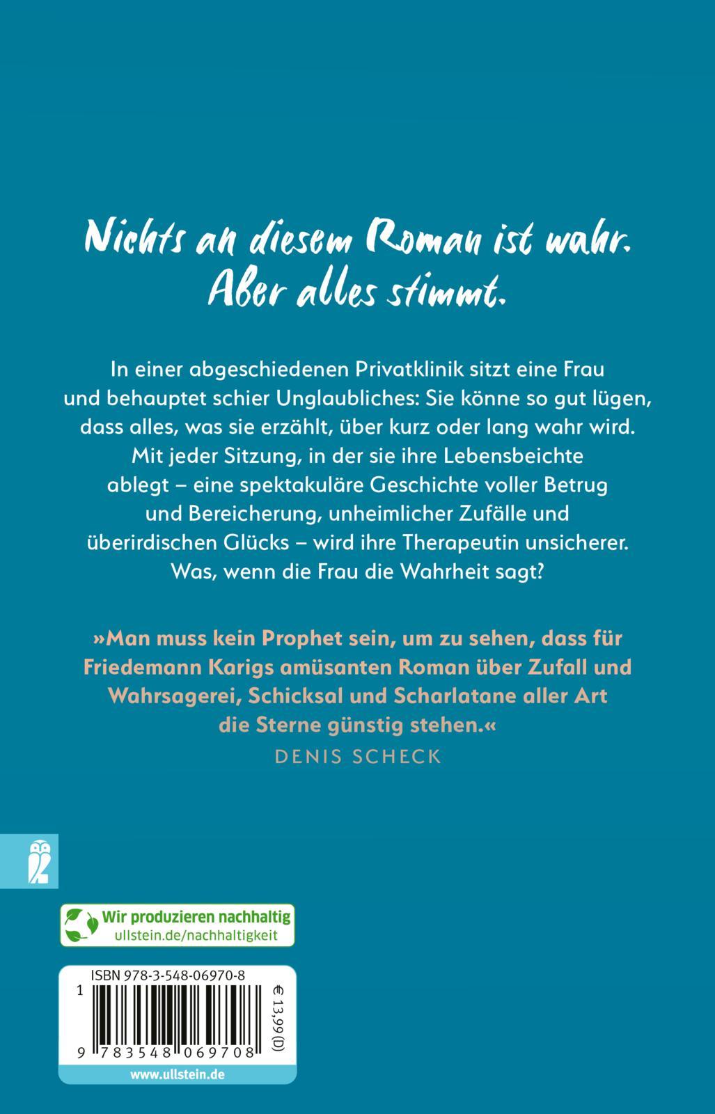 Rückseite: 9783548069708 | Die Lügnerin | Roman Der neue Roman des Bestseller-Autors | Karig