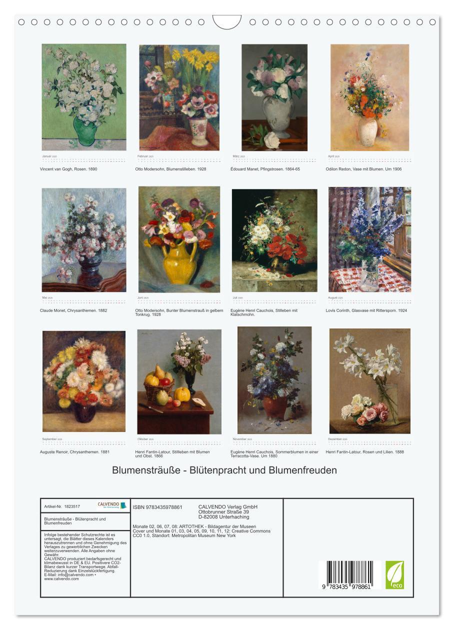 Bild: 9783435978861 | Blumensträuße - Blütenpracht und Blumenfreuden (Wandkalender 2025...