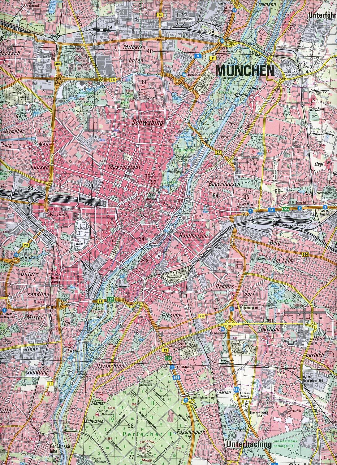 Bild: 9783899332469 | München 1 : 50 000 | Topographische Karte 1:50 000 | (Land-)Karte