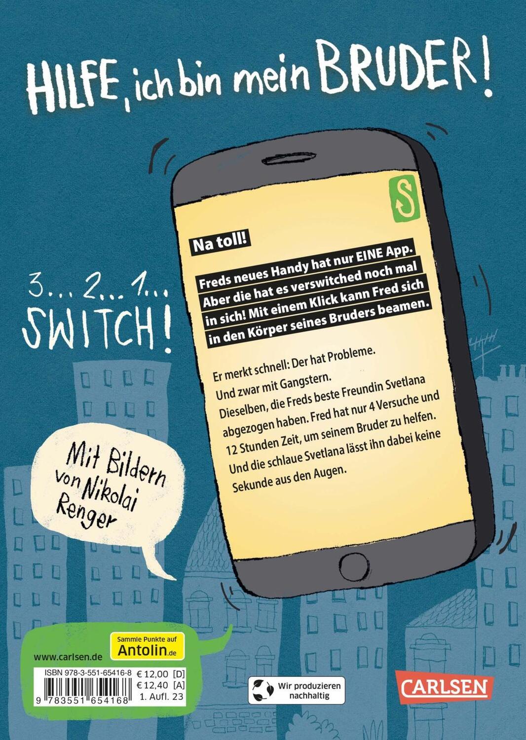 Rückseite: 9783551654168 | SWITCH YOU. Völlig übergeschnAPPt! 1: Völlig übergeschnAPPt! | Fesler