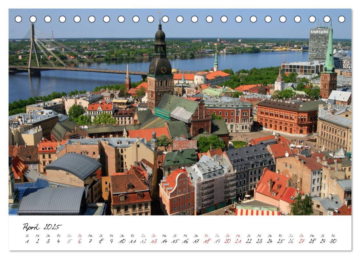 Bild: 9783435642113 | Litauen und Lettland (Tischkalender 2025 DIN A5 quer), CALVENDO...