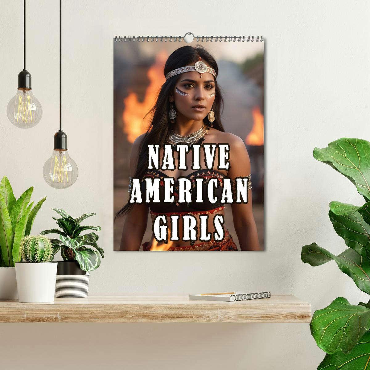 Bild: 9783383810688 | Native American Girls (Wandkalender 2025 DIN A3 hoch), CALVENDO...