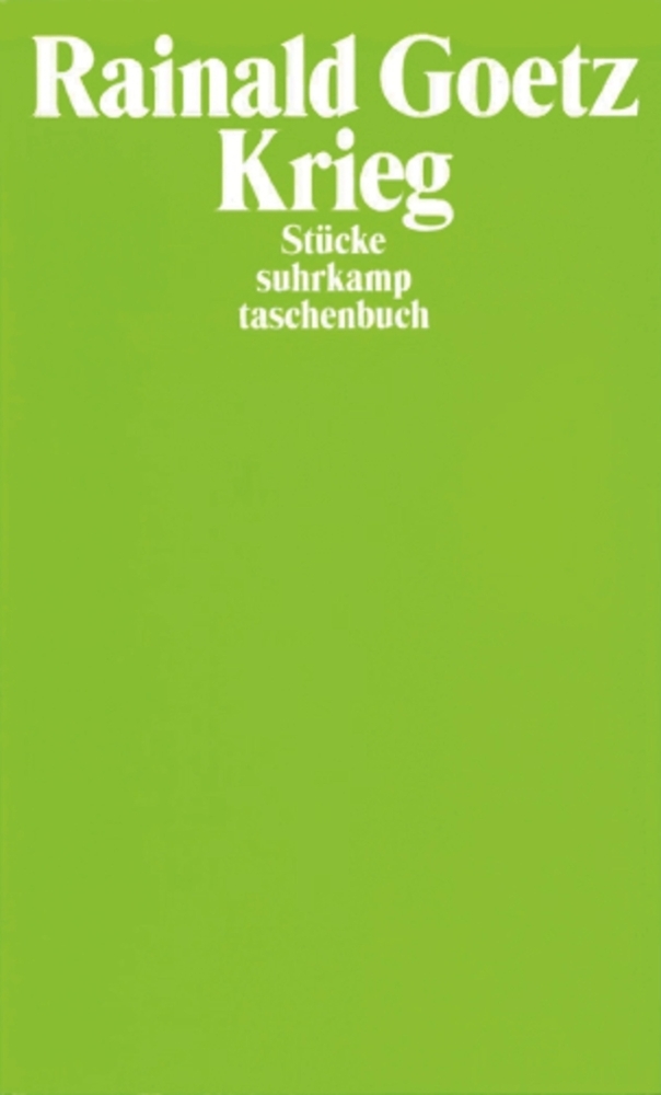 Cover: 9783518399903 | Krieg | Stücke | Rainald Goetz | Taschenbuch | 314 S. | Deutsch | 2003