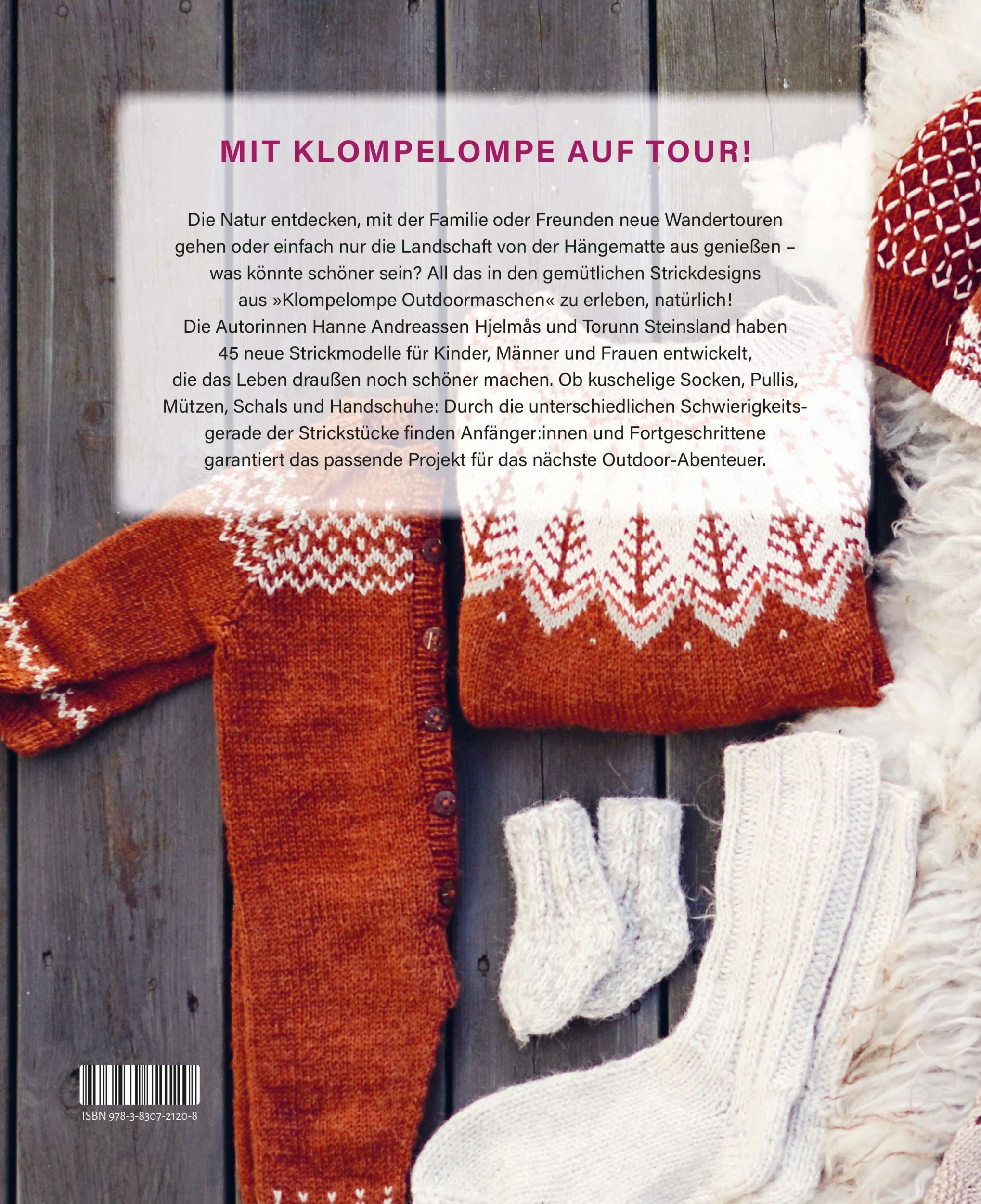 Rückseite: 9783830721208 | Klompelompe Outdoor-Maschen. Pullover und Accessoires fürs Leben...