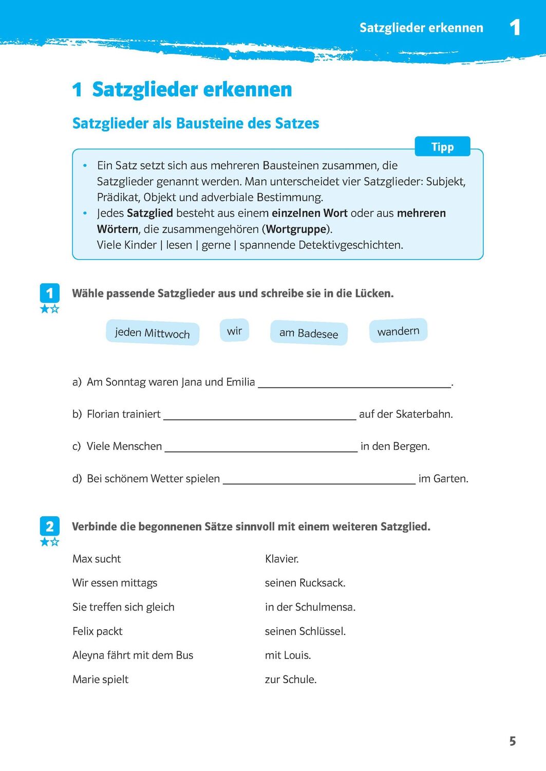 Bild: 9783129275924 | 10-Minuten-Training Deutsch Grammatik Satzglieder bestimmen 5.-7....