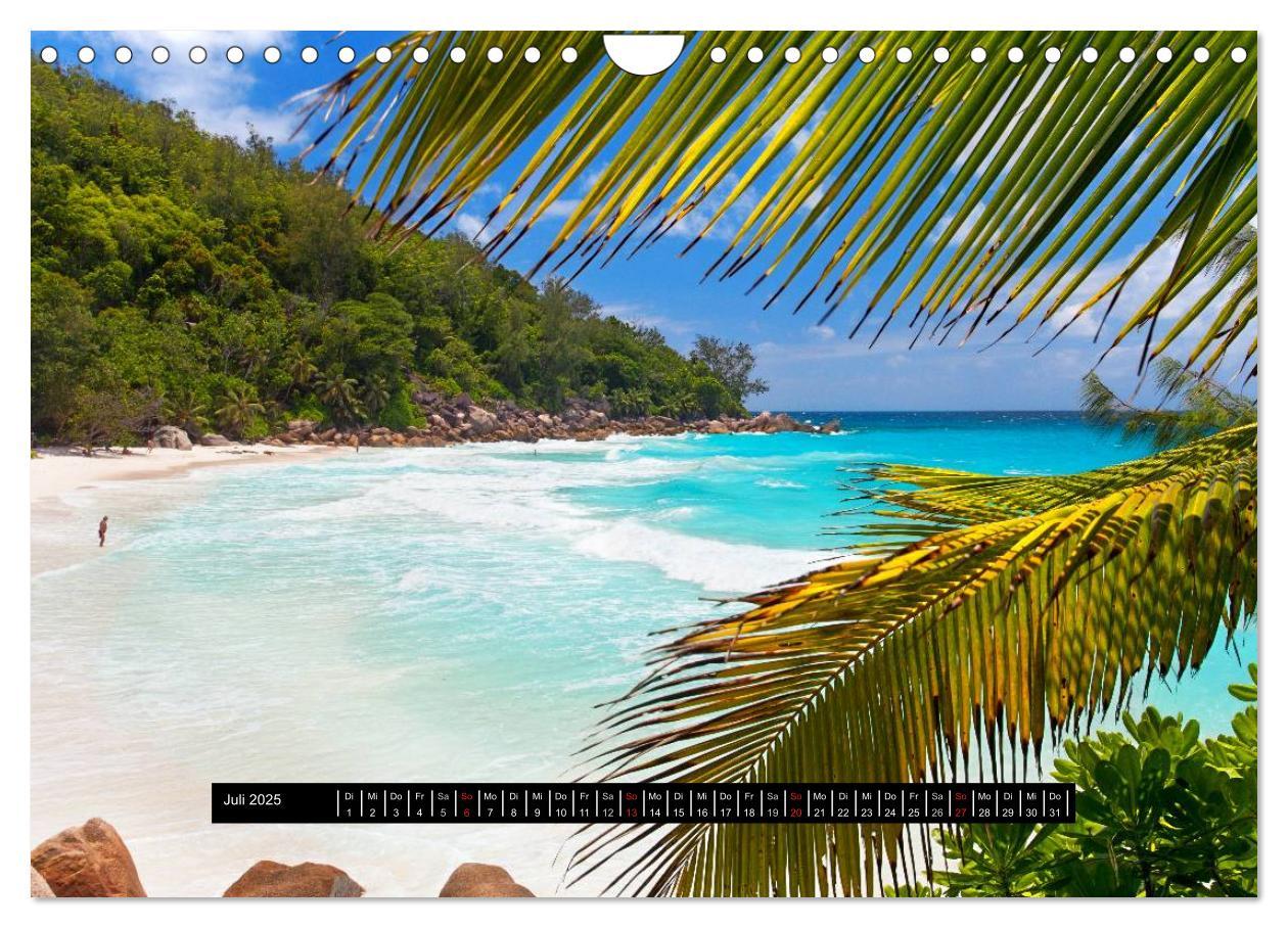 Bild: 9783435804450 | Seychellen (Wandkalender 2025 DIN A4 quer), CALVENDO Monatskalender