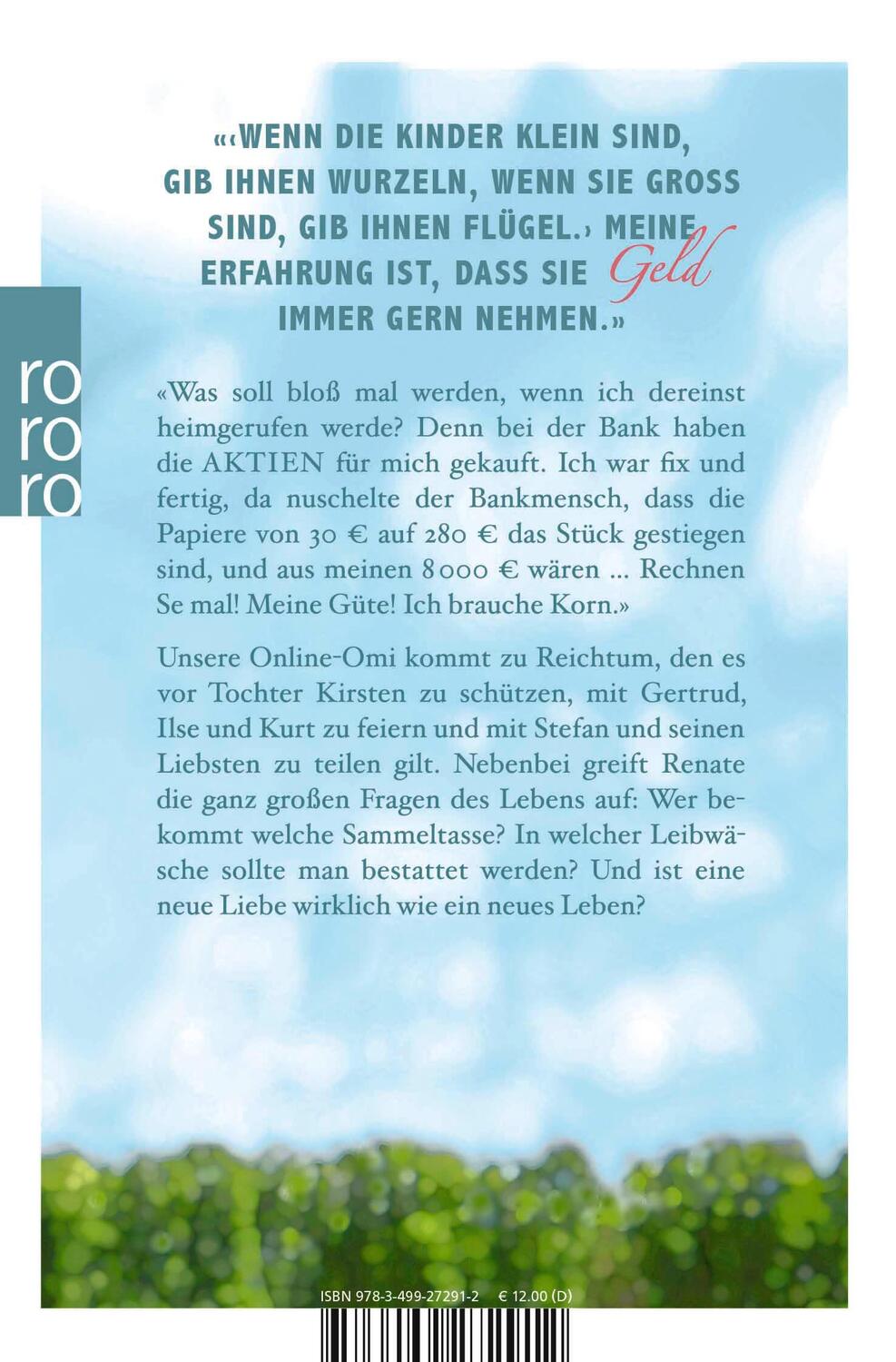 Rückseite: 9783499272912 | Wer erbt, muss auch gießen | Die Online-Omi teilt auf | Bergmann