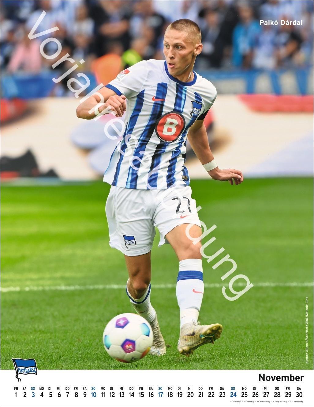 Bild: 9783756405411 | Hertha BSC Posterkalender 2025 | Heye | Kalender | Spiralbindung