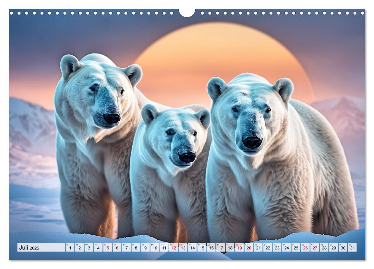 Bild: 9783383858529 | Im magischen Land der Eisbären (Wandkalender 2025 DIN A3 quer),...