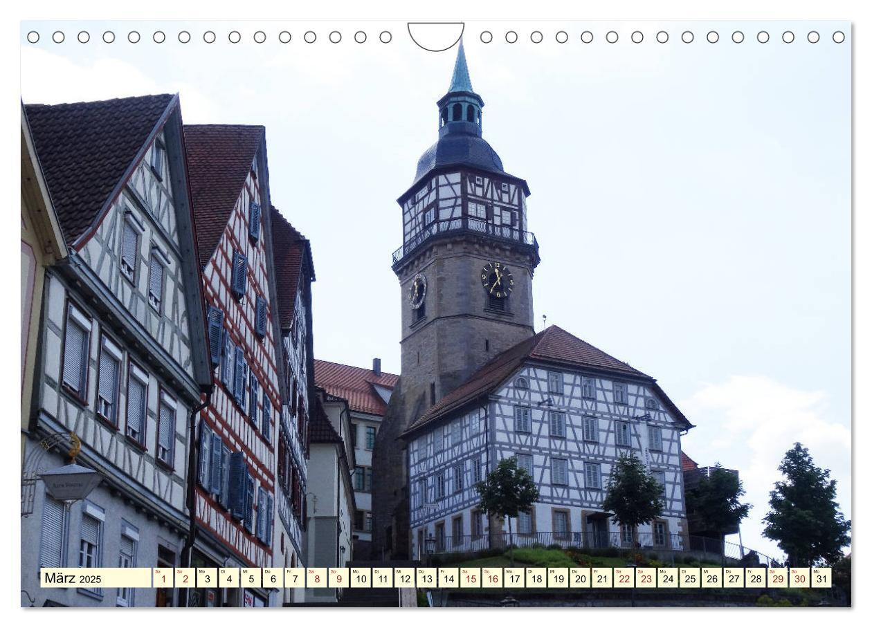 Bild: 9783435441730 | Unterwegs in Backnang (Wandkalender 2025 DIN A4 quer), CALVENDO...