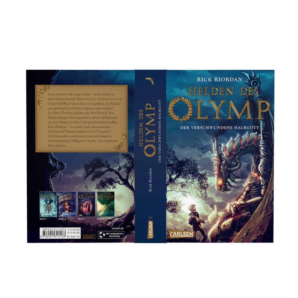 Bild: 9783551313188 | Helden des Olymp 01: Der verschwundene Halbgott | Rick Riordan | Buch