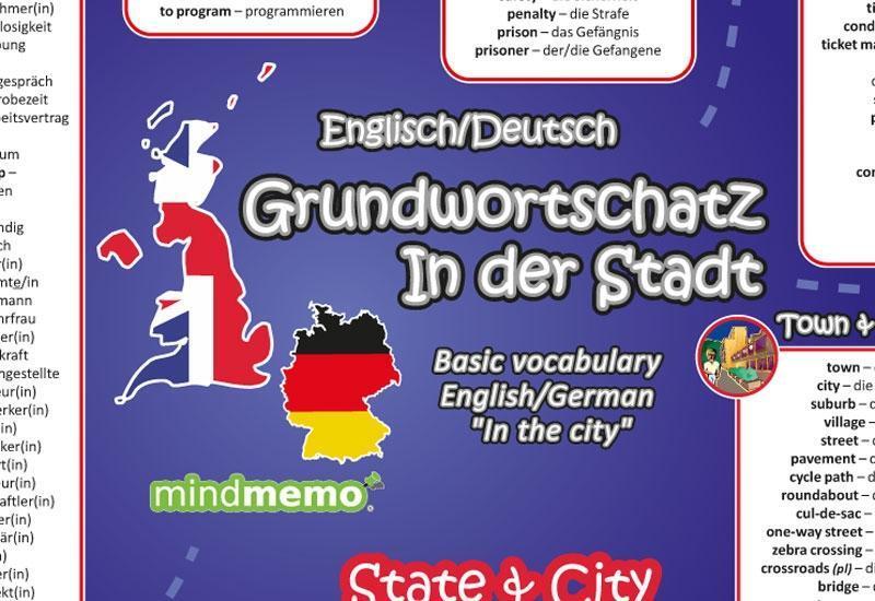 Bild: 9783954130252 | mindmemo Vokabel Lernposter - Grundwortschatz Englisch / Deutsch...