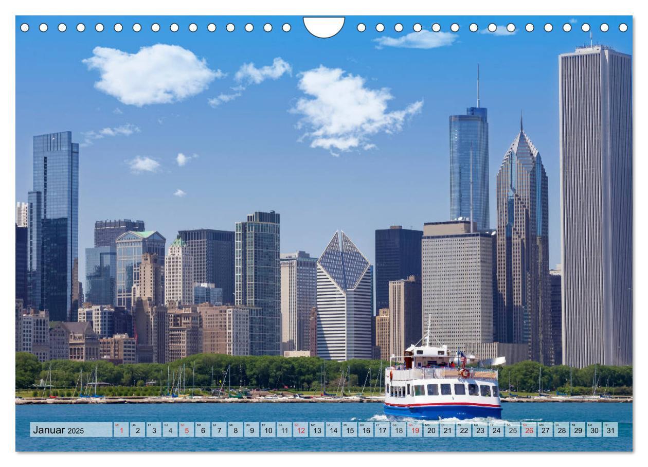 Bild: 9783435692750 | CHICAGO Stadtzentrum (Wandkalender 2025 DIN A4 quer), CALVENDO...