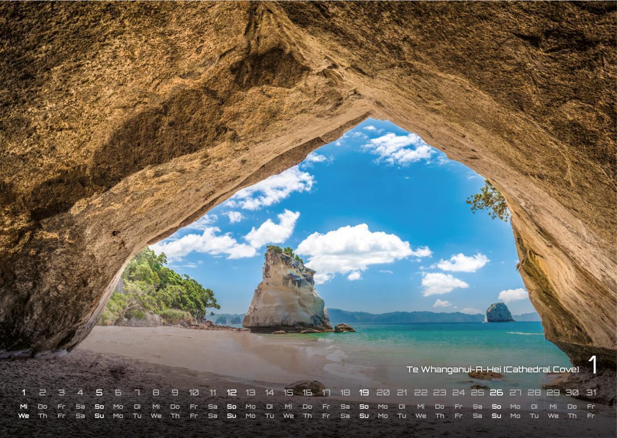 Bild: 9783986734183 | Neuseeland - Das Land der langen weißen Wolke - 2025 - Kalender DIN A3