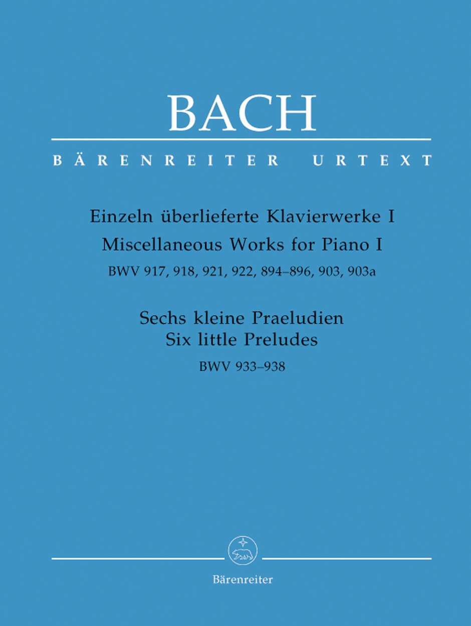 Cover: 9790006505982 | Klavierwerke 1 BWV917 918 921 | Johann Sebastian Bach | Buch