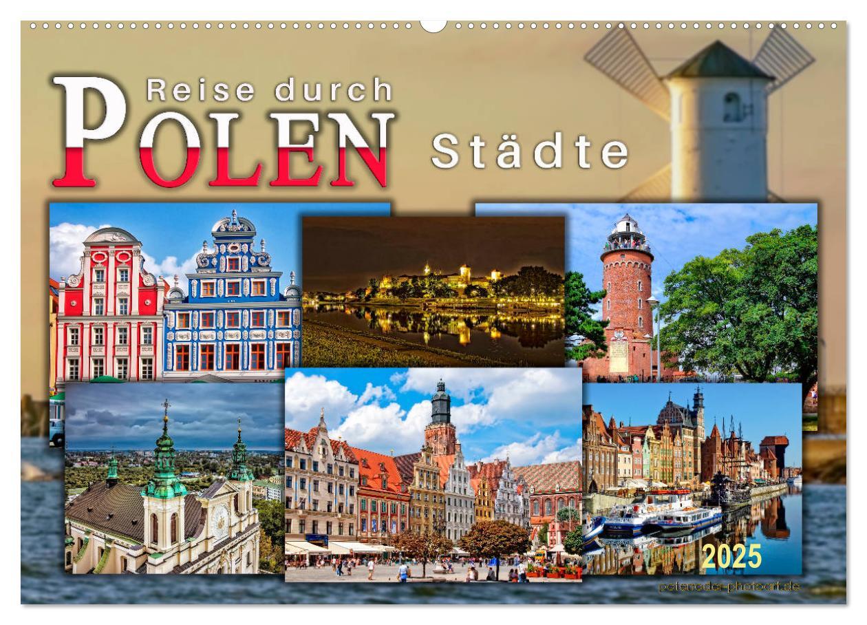 Cover: 9783435454754 | Reise durch Polen ¿ Städte (Wandkalender 2025 DIN A2 quer),...