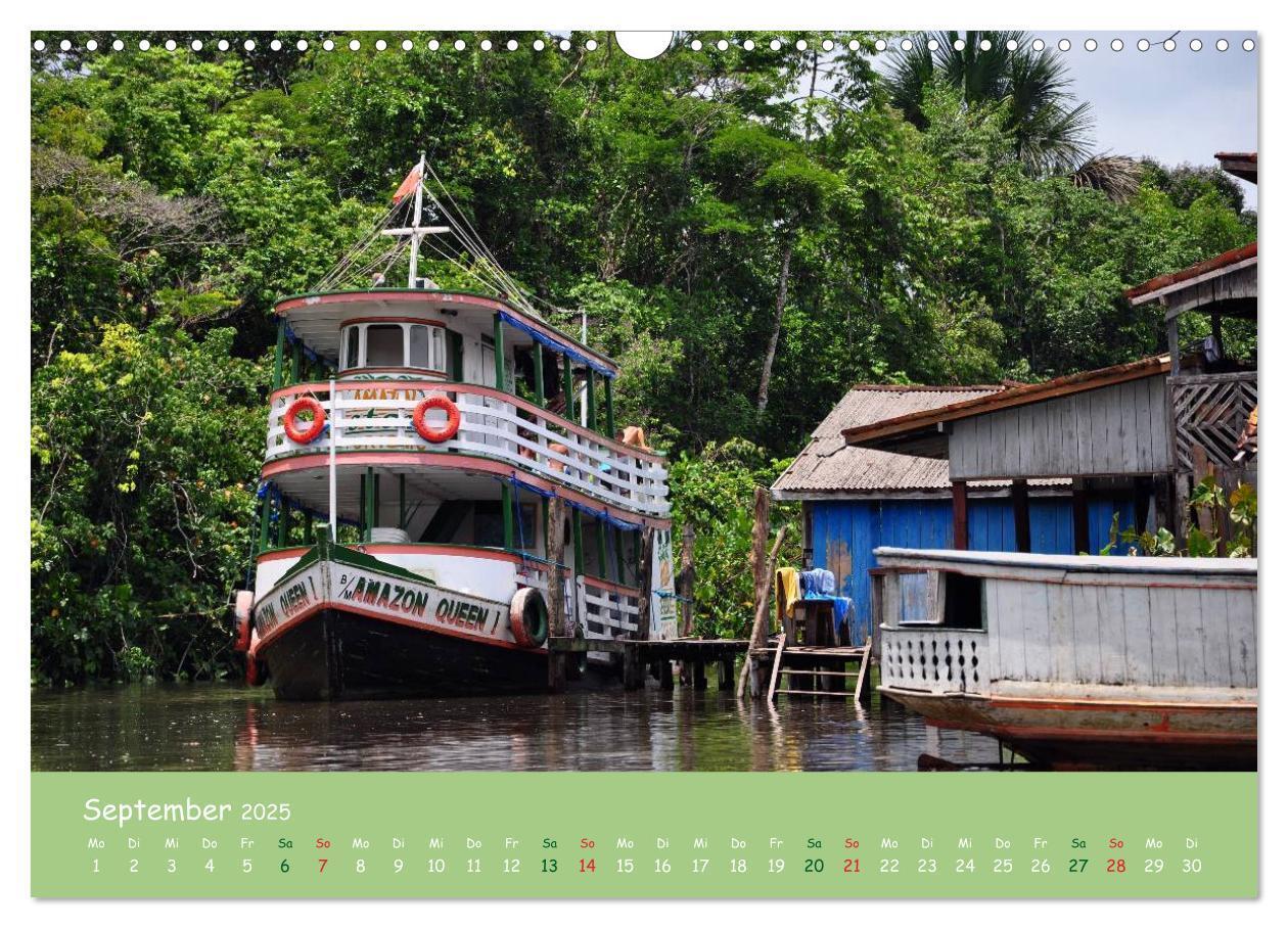 Bild: 9783435658152 | Am Amazonas (Wandkalender 2025 DIN A3 quer), CALVENDO Monatskalender