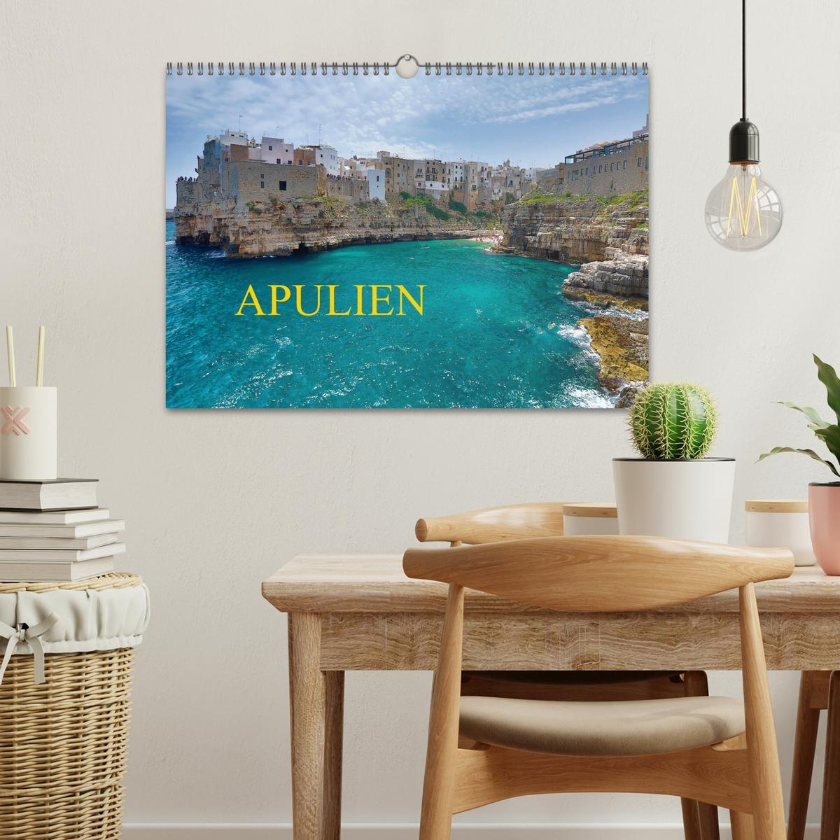 Bild: 9783435204151 | Apulien (Wandkalender 2025 DIN A3 quer), CALVENDO Monatskalender