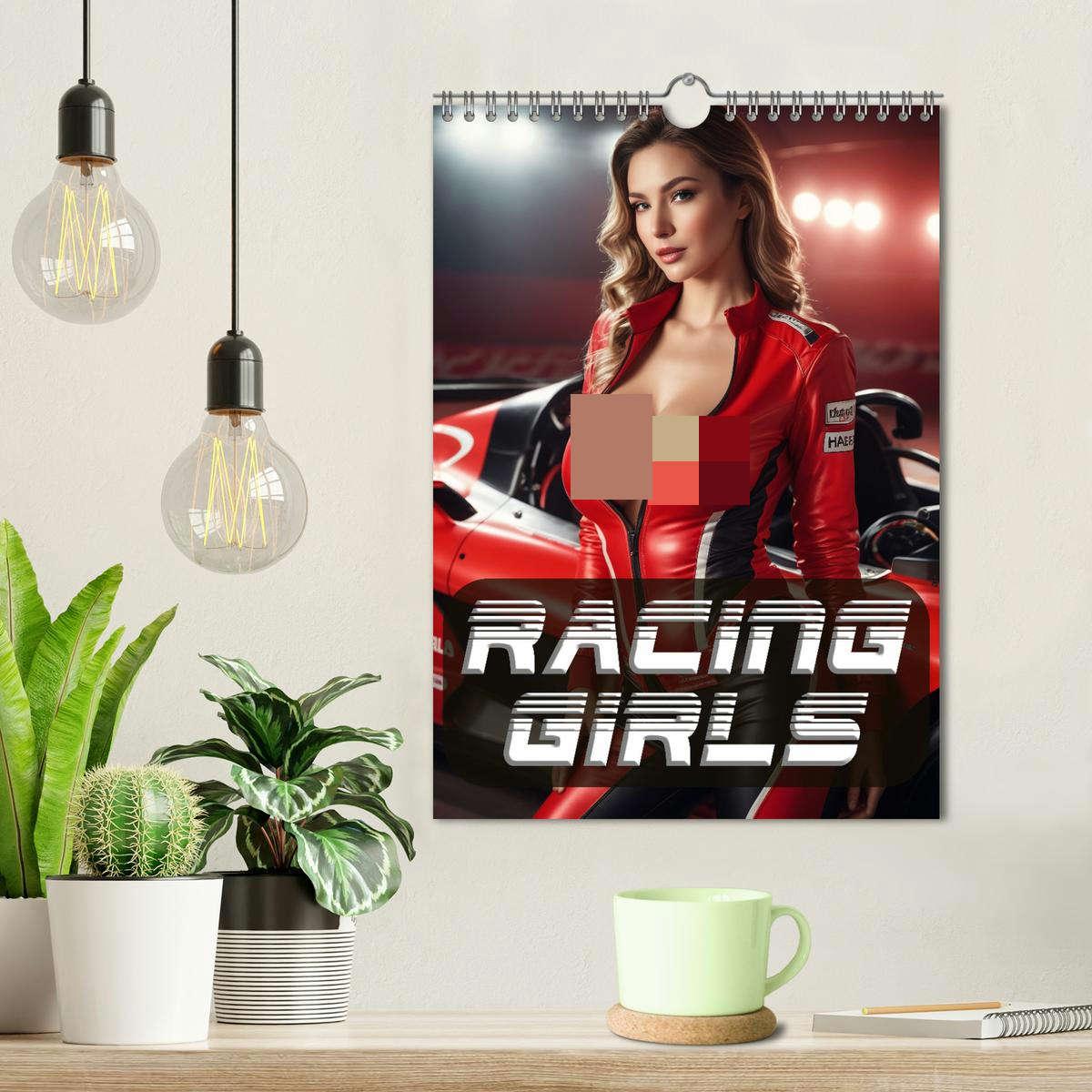 Bild: 9783383811555 | Racing Girls (Wandkalender 2025 DIN A4 hoch), CALVENDO Monatskalender