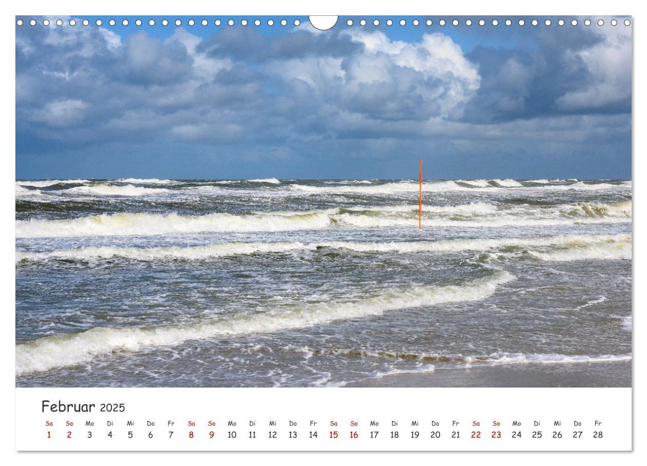 Bild: 9783435979356 | Nordsee, Meer, Strand und Wind (Wandkalender 2025 DIN A3 quer),...