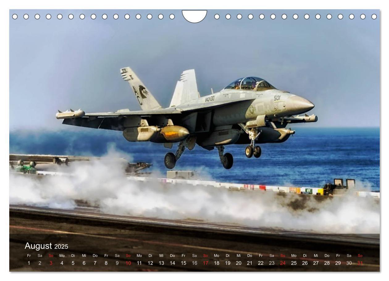 Bild: 9783435619085 | Luftwaffe. Kampfflugzeuge der USA (Wandkalender 2025 DIN A4 quer),...