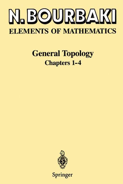 Cover: 9783540642411 | General Topology | Chapters 1¿4 | N. Bourbaki | Taschenbuch | vii