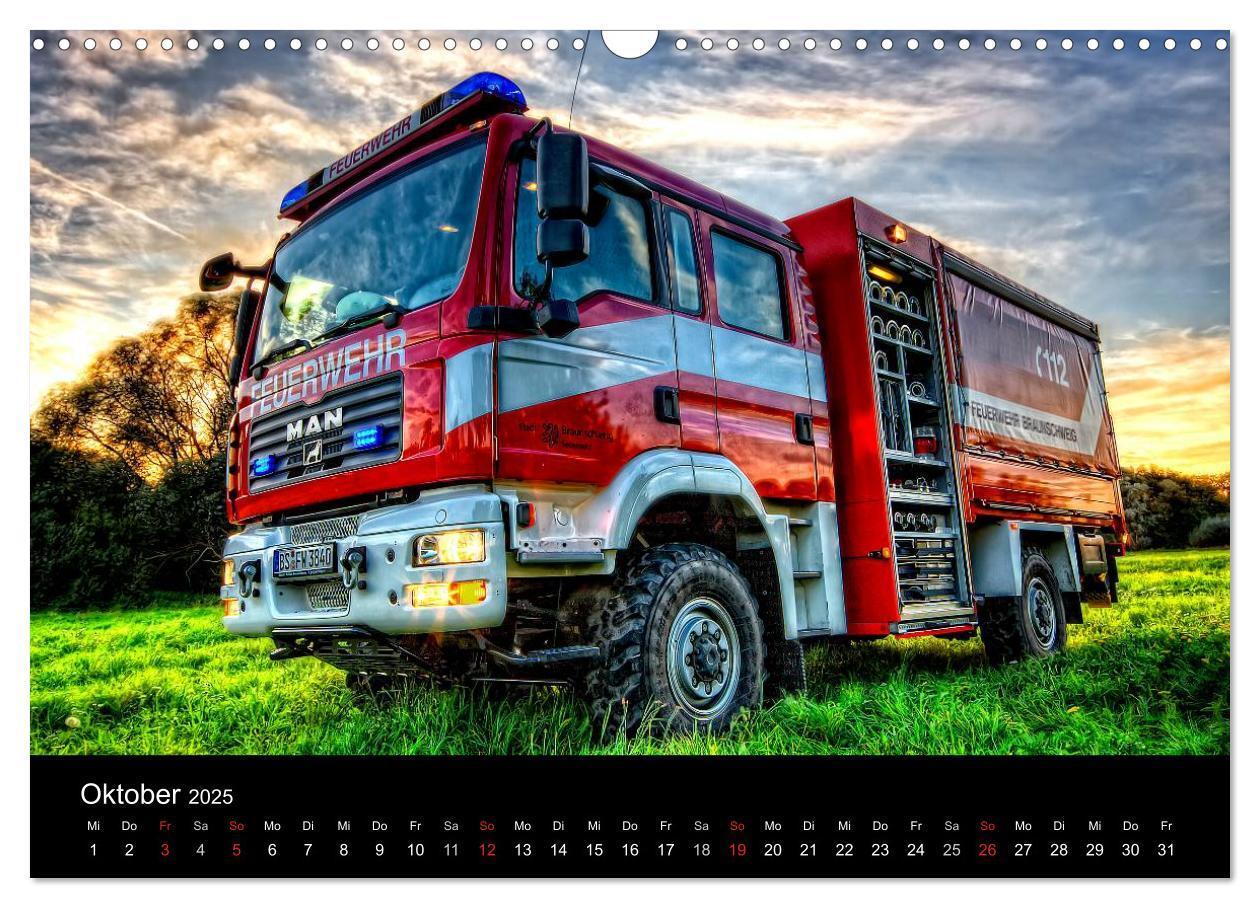 Bild: 9783435816743 | Feuerwehr Braunschweig (Wandkalender 2025 DIN A3 quer), CALVENDO...