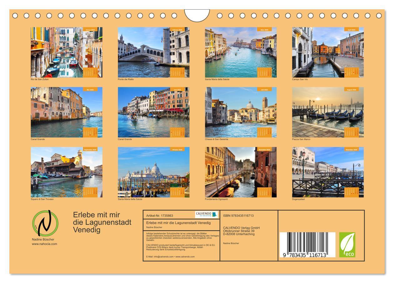 Bild: 9783435116713 | Erlebe mit mir die Lagunenstadt Venedig (Wandkalender 2025 DIN A4...