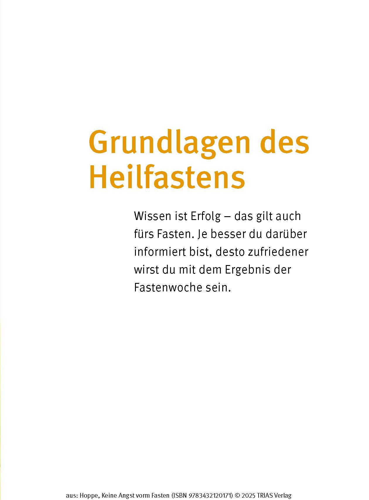 Bild: 9783432120171 | Keine Angst vorm Fasten | Gabriela Hoppe | Taschenbuch | 160 S. | 2025