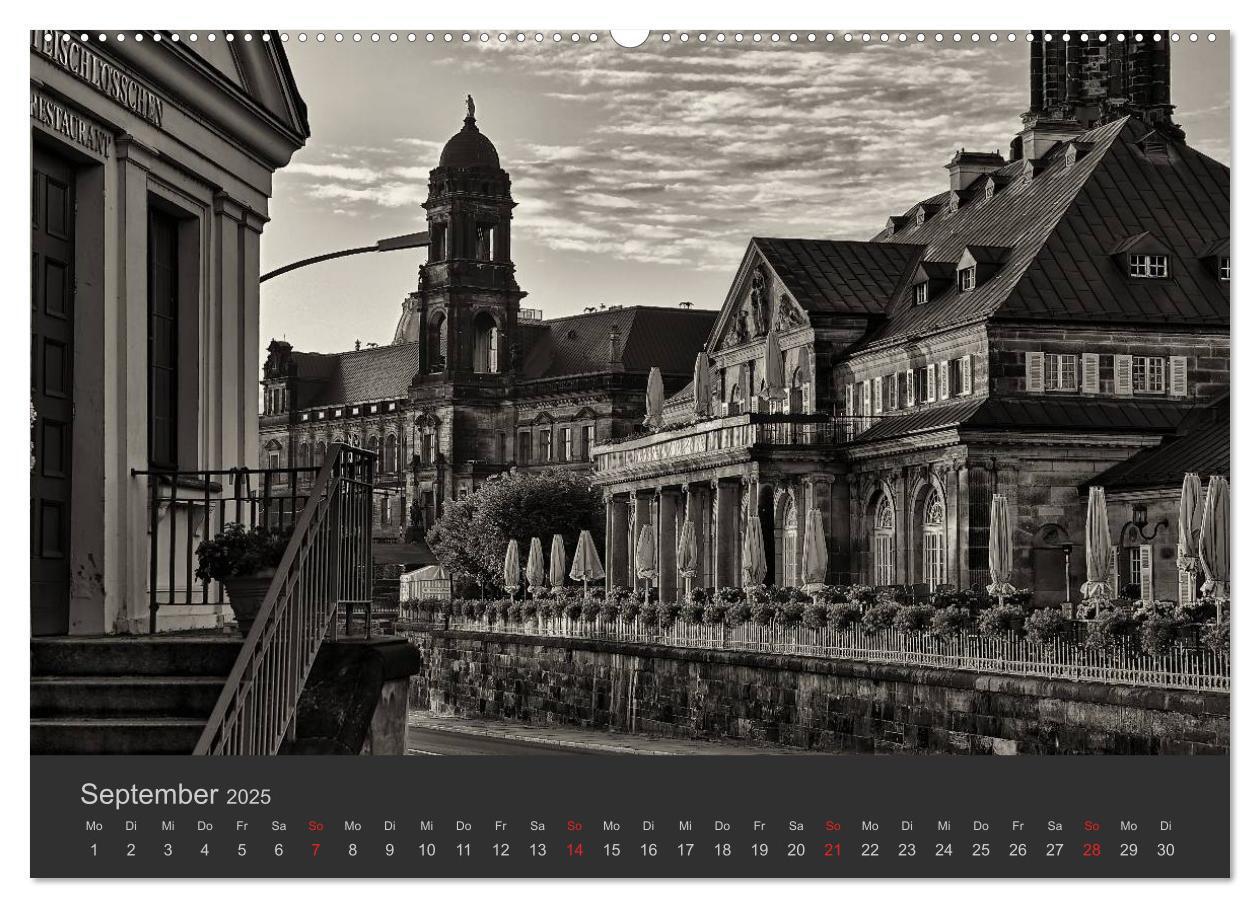 Bild: 9783435754083 | Dresden Schwarz Weiss 2025 (Wandkalender 2025 DIN A2 quer),...